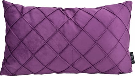 Velvet Cross Paars Kussenhoes | Fluweel/Polyester | 30 x 50 cm