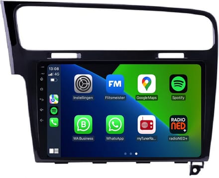 Carplay autoradio voor Volkswagen Golf 7 | 2012 t/m 2020 | Android 13 | Draadloos Apple Carplay & Android Auto | 2GB + 32GB | 8-Core processor | Davilon | 2025 model | 2012 2013 2014 2015 2016 2017 2018 2019 2020 | Bluetooth & Wifi