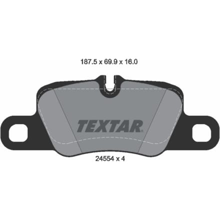 Remblokset TEXTAR 2455402, achter