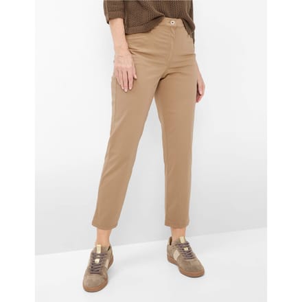 Raphaela by Brax Dames Jeans  Style CAREN 6/8 NOUGAT, lichtbruin, maat 50K