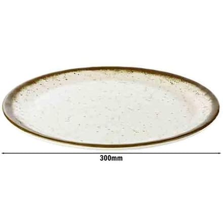 GGM Gastro (6 Stück) Teller - flach - STONE ART - Melamin - Ø 300mm