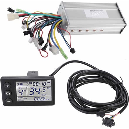 Waterdicht LCD-schermpaneel Elektrische fiets Ebike Scooter Borstelloze controllerkit(1000W 48V ) gray
