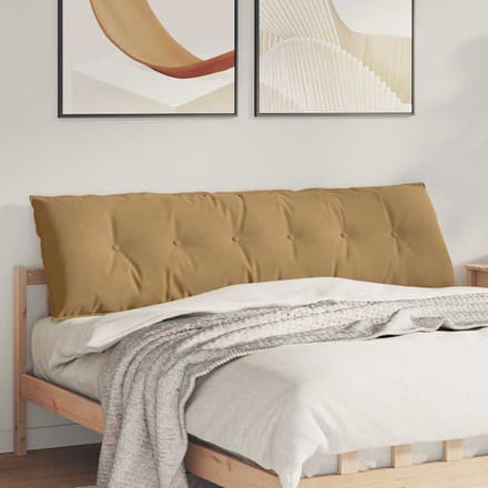 vidaXL - Rugkussen - Bruin - 180 - x - 50 - cm - Corduroy - stof