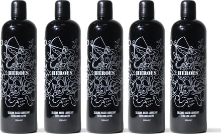 HEROES Siliconen Glijmiddel - 500ml x 5 stuks!