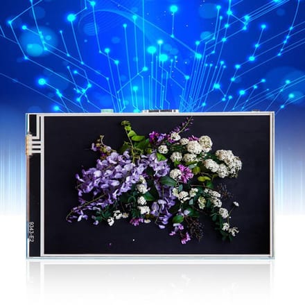 Écran tactile résistif IPS HD 800 x 480 de 4 pouces (HDMI) DC 5 V pour Raspberry Pi 3b 4B