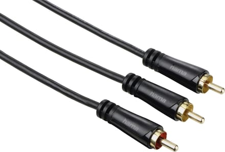 Hama subwoofer kabel 1cinch - 2cinch 1.5m, 3ster