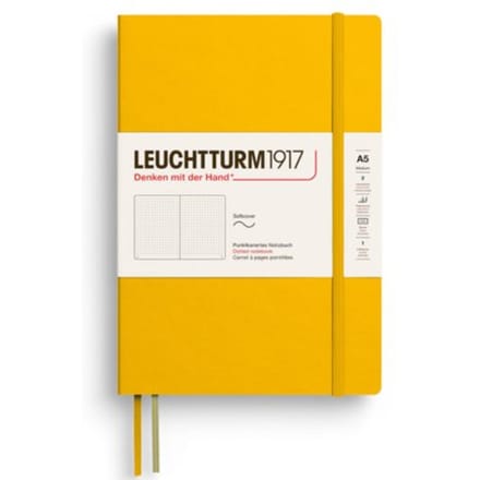 Leuchtturm notitieboek sunflower dotted medium softcover a5 145x210mm