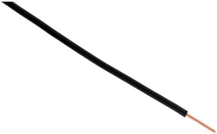 Installatiekabel H07V-U 1,5 mm² Zwart - 100 Meter - Stugge Eendraads Elektriciteitsdraad