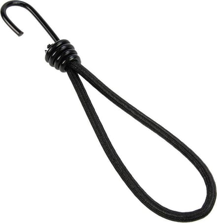 Spanner met haak 18cm elastiek zwart spinhaak 10 stuks