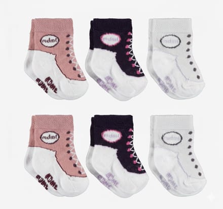 Set van 6 paar babysokken jongens/meisjes - Baby sokjes