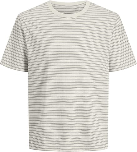 Jack&jone Jormontauk Tripe Tee Crew Neck Antique White | Wit | Maat: S
