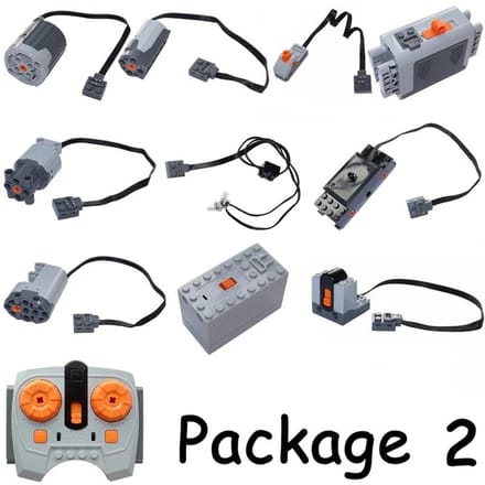 Motor Set 8293 PF Functies Technische Componenten Bouwstenen Werkt Met MOC High-tech DIY Stenen Batterijbakken