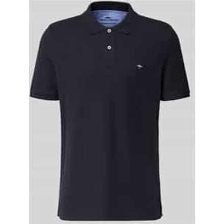 Fynch-Hatton Polo Uni Cotton Navy / male