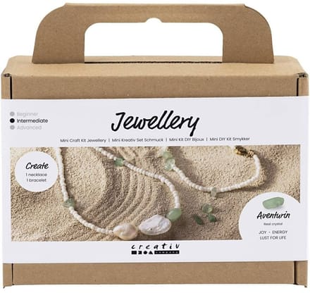 Creativ Company Mini Hobbyset Sieraden Aventurijn Ketting en Armband