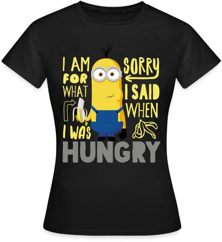 Minions Kevin Honger Banaan T-Shirt Dames