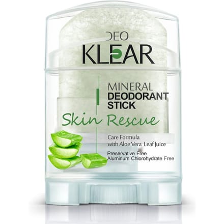 DEOKLEAR Minerale deodorantstick 70 g. (Huidredding) - Verzorgingsformule met Aloë Vela-bladsap 70 g. beige