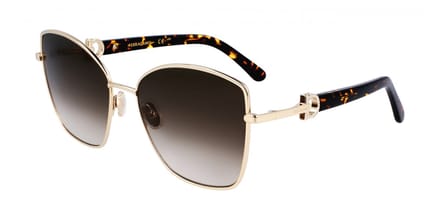 Ferragamo SF312SR Gold/khaki gradient 60/18/140 WOMAN Zonnebrillen