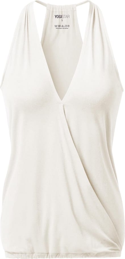 Yoga-Racerback V-Neck "ala" - ivory S Loungewear shirt YOGISTAR