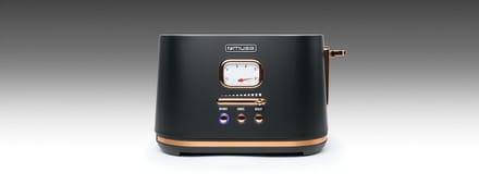 MS-130BC - Muse broodrooster, 1.000 W, zwart/messing