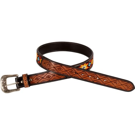Parels riem met een messing gesp Pool's