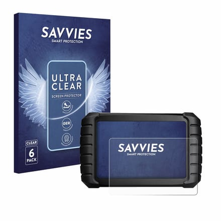 Savvies - Screenprotector voor iCarsoft CR Max BT (2024) - Folie Beschermfolie transparant 6 Stuks