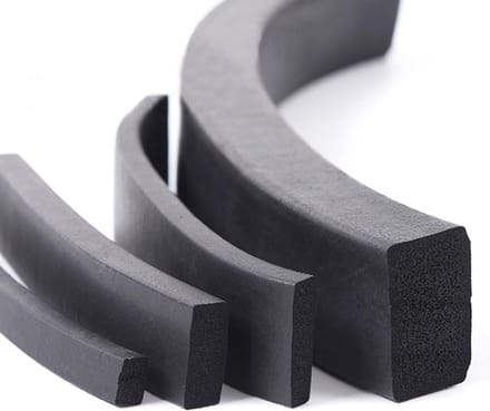 Zelfklevende EPDM Rubber Schuimrubber Afdichtstrip - Diverse Vierkante Maten