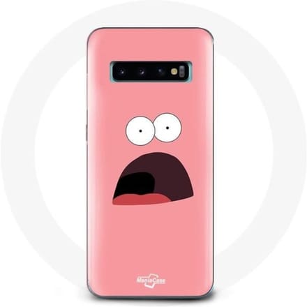 Coque - Bob l'éponge - Samsung Galaxy S10 Plus - Souple - Rose - Patrick Étoile rose