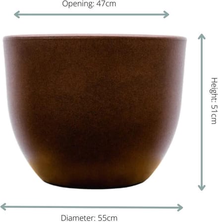 Pot Eggy Bronze - D55 x H43