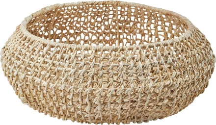 Opbergmand Abaca Beige | Beige | Hout