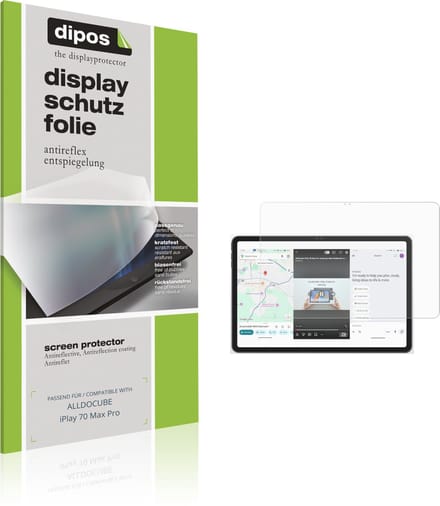 dipos – 2x Matte Beschermfolie geschikt voor ALLDOCUBE iPlay 70 Max Pro | Krasbestendige & antireflecterende Screenprotector Ultra-Thin