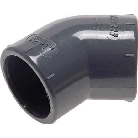 PVC 45graden L-Fitting Lijmmof 90x106mm