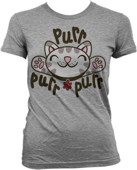 The Big Bang Theory Dames Tshirt -M- Soft Kitty Purr-Purr-Purr Grijs