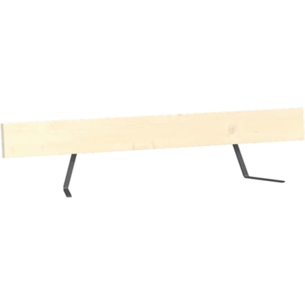 Moormann - Kampenwand rugleuning - gewaxt staal - bruin
