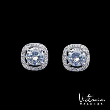 Victoria Valenza oorbellen - Zirkonia - Entourage - 9,5 mm