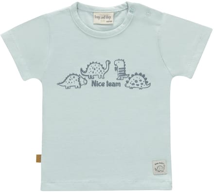 Frogs and Dogs - Nice Team T-shirt | Cloud Blue - Katoen - Maat 80