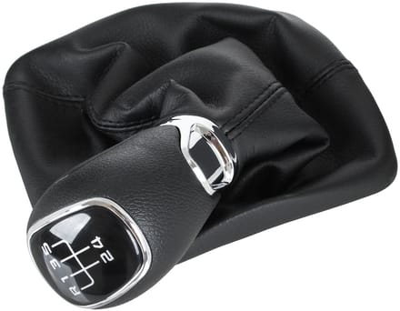 Modecar Skoda Octavia II - Versnellingspookknop - 5 Snelheden - Zwart - Chromen Element