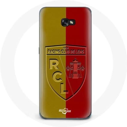 Coque - Maniacase - Samsung Galaxy A3 2017 - Souple - Protection - Logo jaune et rouge noir