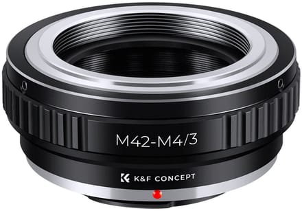 K&F Concept M42-M43 high precision adapter - M42 lens op Micro Fourthirds M4/3 camera