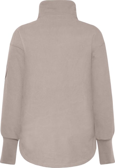 Didriksons Ronja Jumper - Dames Lange rits fleece - Ash Brown