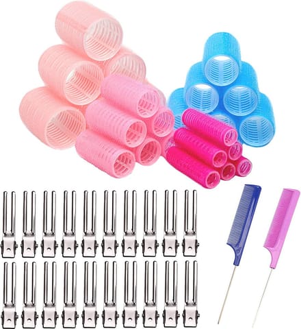 Krulspelden Set - Haarrollers - Heatless Curls - Kleefrollers