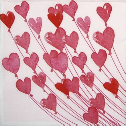 Lunch servetten Love - Paper + Design - 33x33 cm