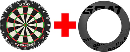D&More GOAT dartbord + Surround set GRIJS 3
