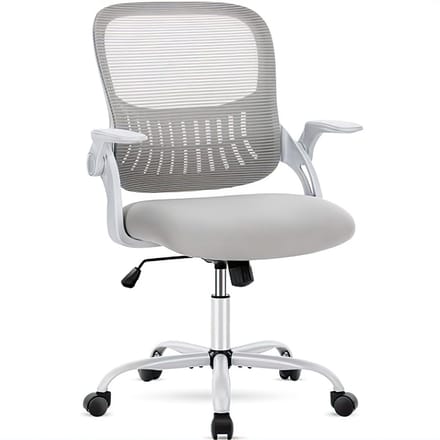 Ergonomische Bureaustoel - Mesh Office Chair - Verstelbare Armleuningen & Hoogte - Computerstoel - 113 kg Draagvermogen