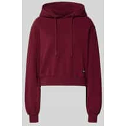 Korte hoodie met logopatch