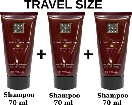 Rituals - Ayurveda - 3X Shampoo Travel Size a 70 ml = 210 ml