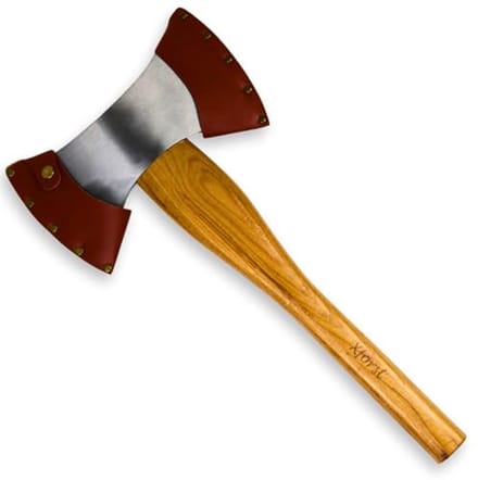 Dubbele Kop Bijl van Gesmeed Koolstofstaal met Hickory Handvat - 42 cm
