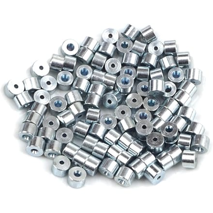 BCR015 100 Stuks Auto Raammechanisme Opwinder Reparatie Stalen Kabel Draad Eindfitting Pen Stop Huls Krimp Klinknagel 6.5x4.5/1.7 mm