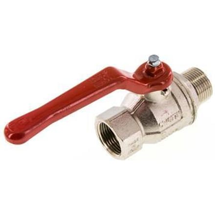 Buiten x Binnendraad R/Rp 3/4 inch 2-Weg Messing Kogelkraan - BL2BN-M-MF-034