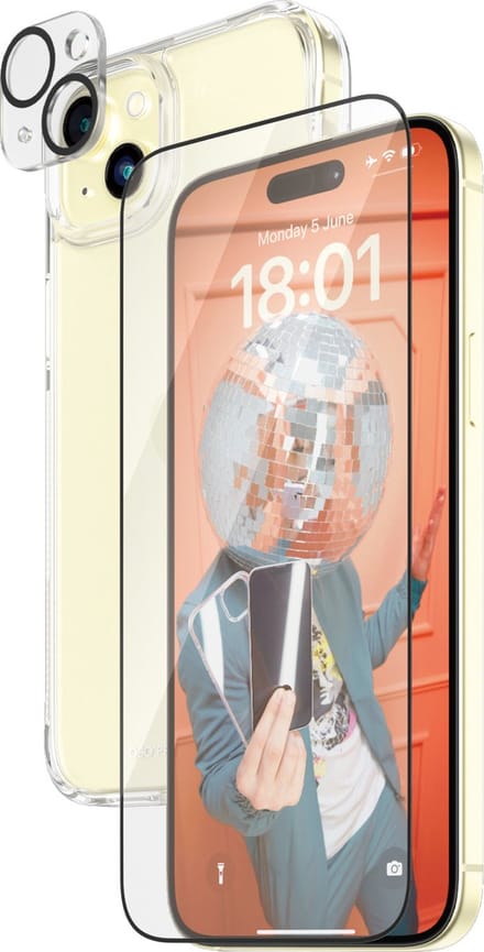PanzerGlass D3O Serie - iPhone 15 Plus Beschermingsset - Hardcase - Scherm- en Lensbescherming
