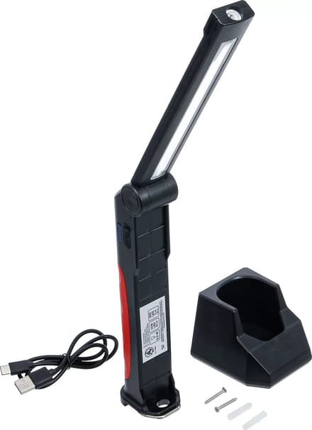 BGS Accu kniklamp - COB LED - 6,5 W - met oplaadstation